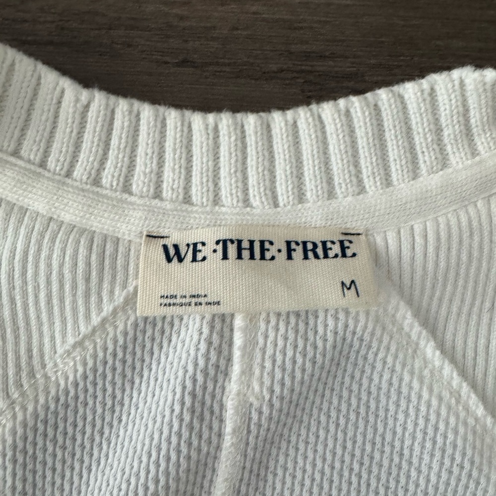 We The Free Ivory Cable-Knit Button Cardigan - Picture 8 of 9
